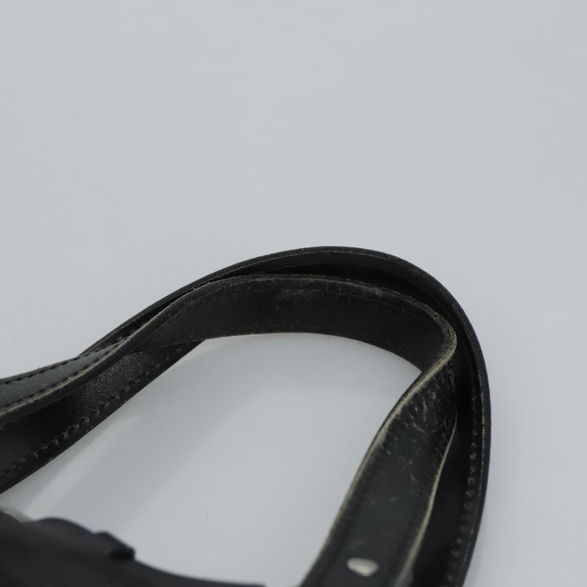 GUCCI GG Canvas Hand Bag Black Silver 106251 99306