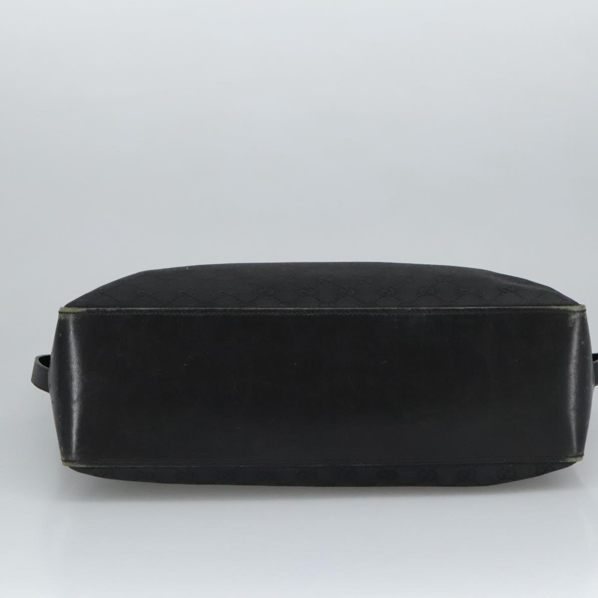 GUCCI GG Canvas Hand Bag Black Silver 106251 99306