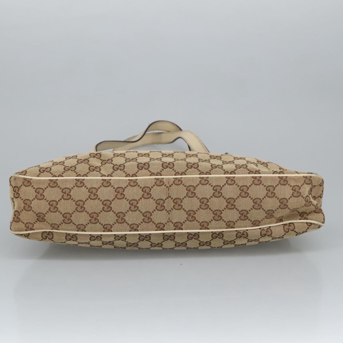 GUCCI GG Canvas Tote Bag Beige Gold 163288 99307