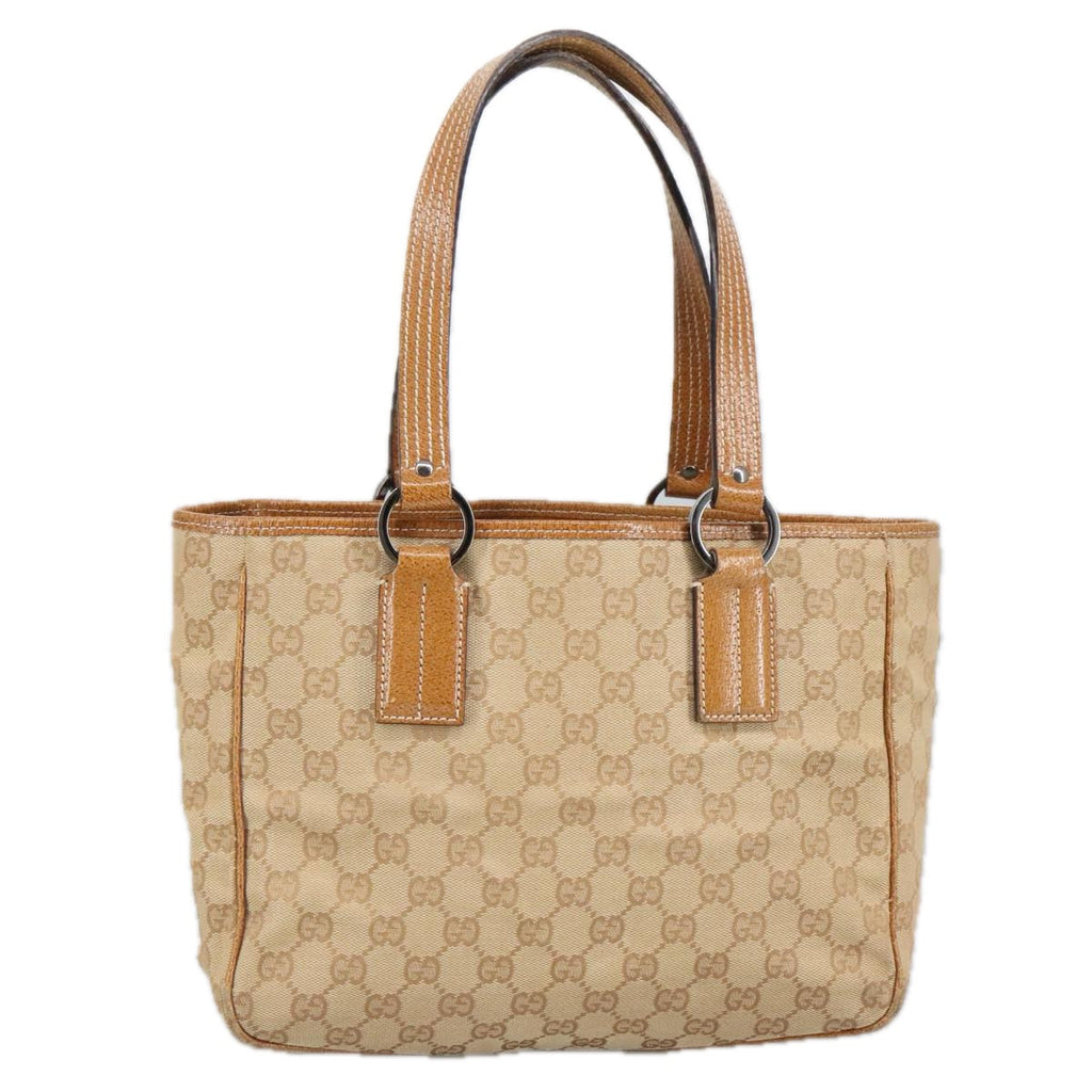 GUCCI GG Canvas Shoulder Bag Beige 113019 99309
