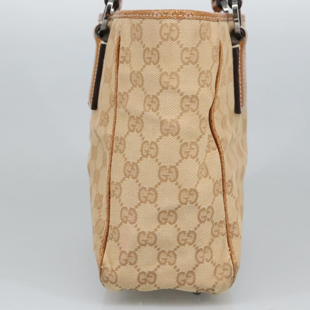 GUCCI GG Canvas Shoulder Bag Beige 113019 99309