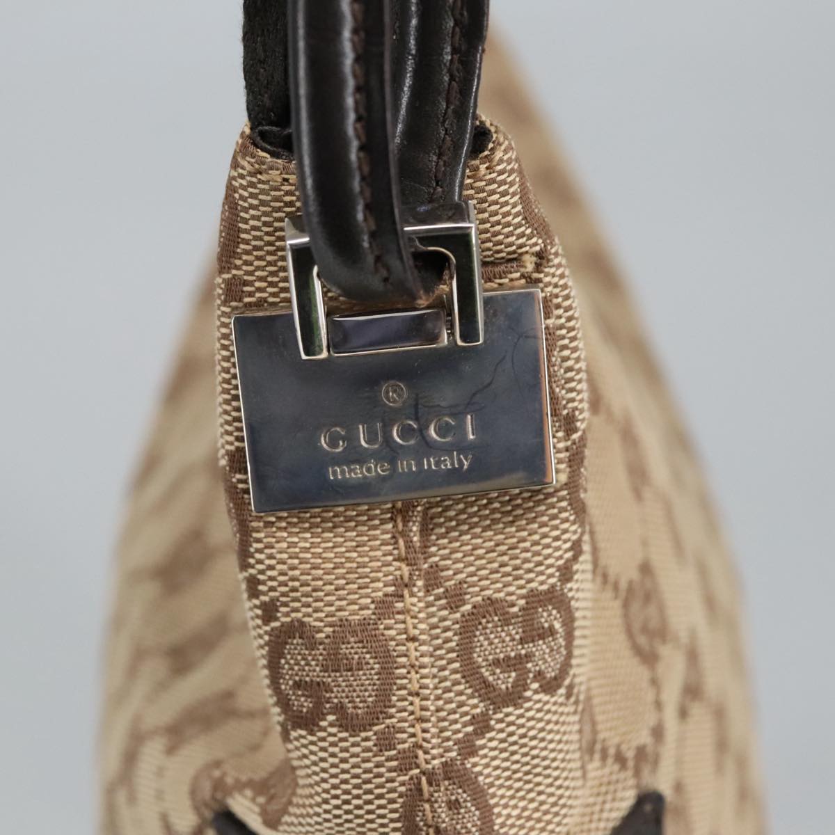 GUCCI GG Canvas Hand Bag Beige 001 3770 99311