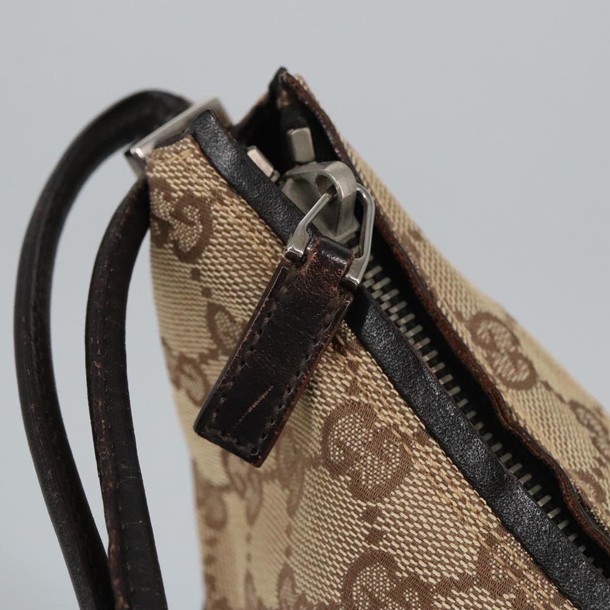 GUCCI GG Canvas Hand Bag Beige 001 3770 99311