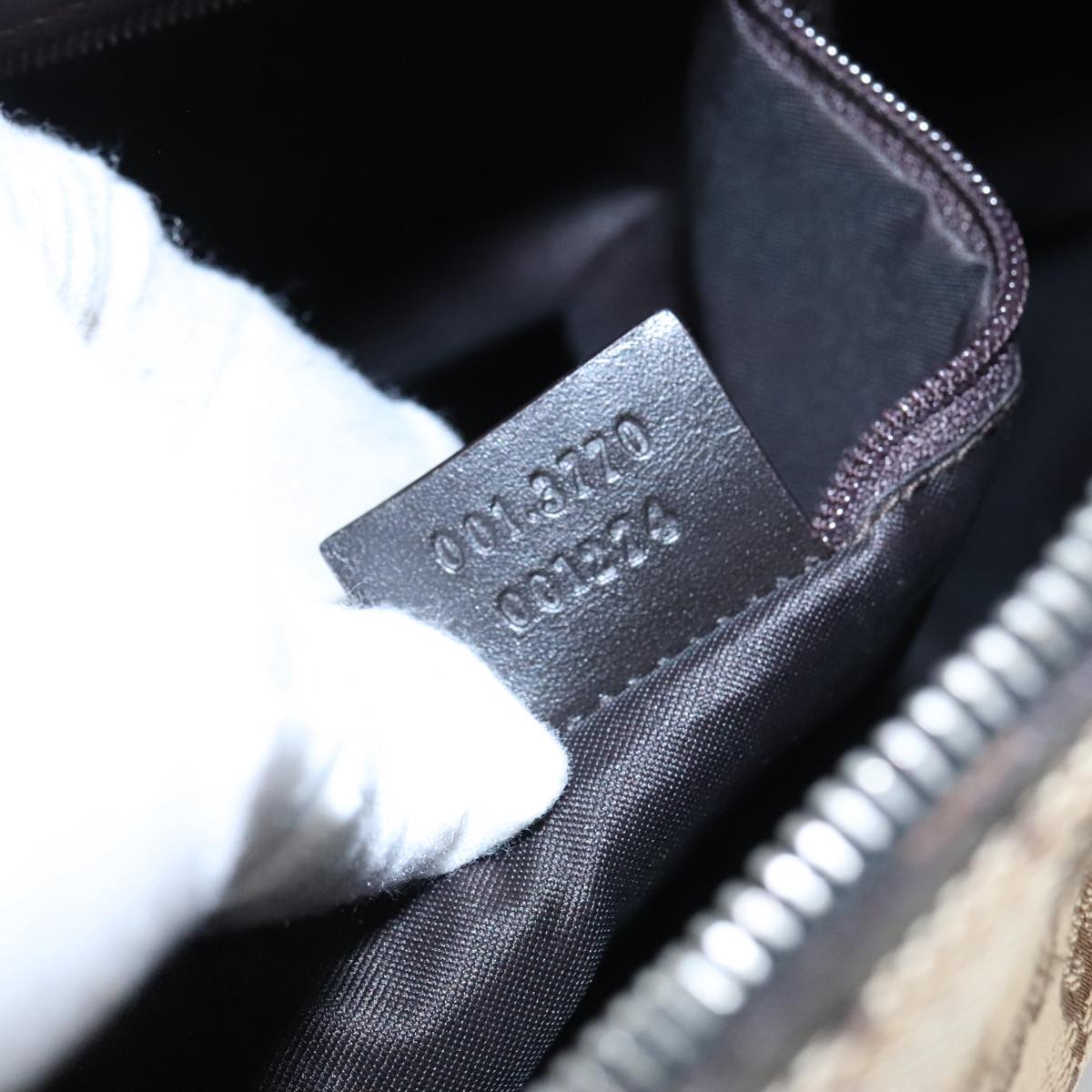 GUCCI GG Canvas Hand Bag Beige 001 3770 99311