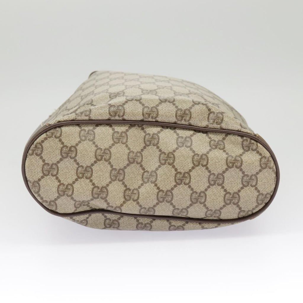 GUCCI GG Supreme Web Sherry Line Shoulder Bag PVC Beige 164 02 034 99316