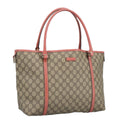 GUCCI GG Supreme Shoulder Bag PVC Beige 197953 99318