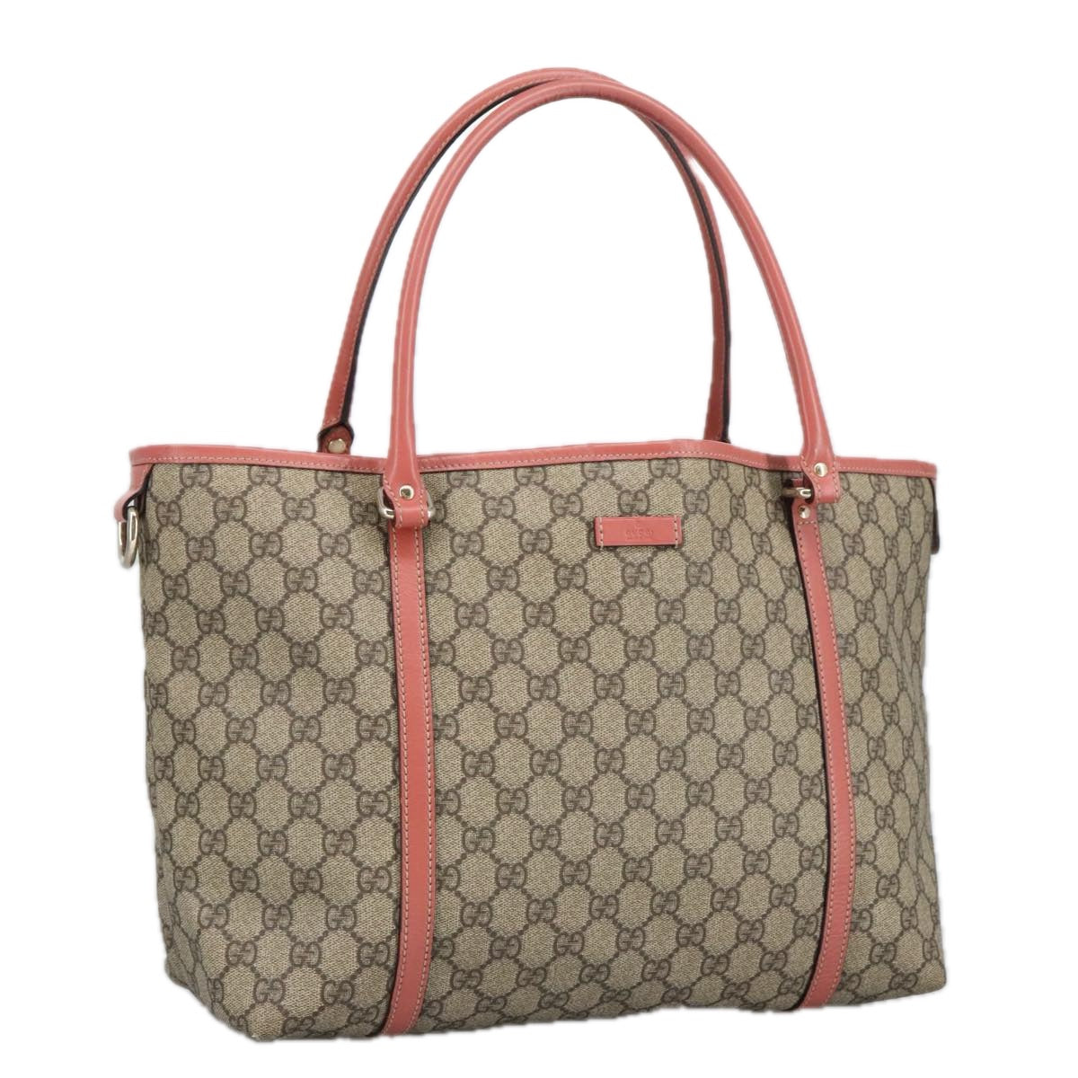GUCCI GG Supreme Shoulder Bag PVC Beige 197953 99318