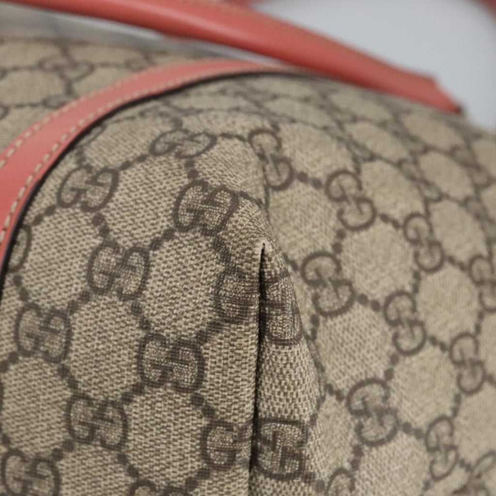 GUCCI GG Supreme Shoulder Bag PVC Beige 197953 99318
