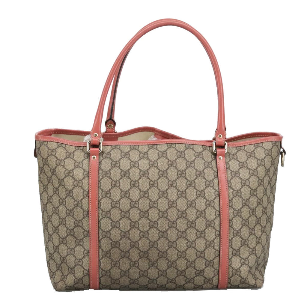 GUCCI GG Supreme Shoulder Bag PVC Beige 197953 99318