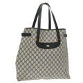 GUCCI GG Supreme Tote Bag PVC Navy Gold 39 02 061 99319