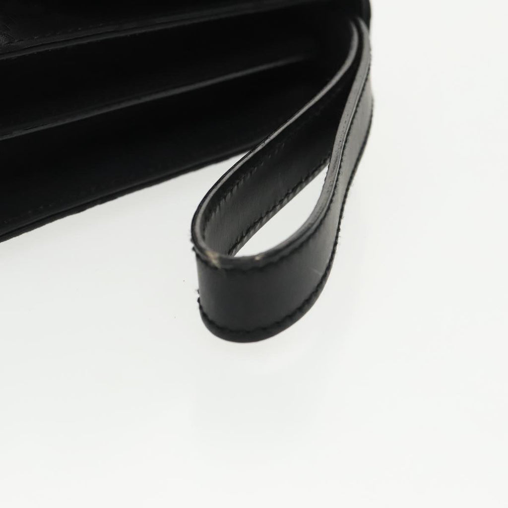 GUCCI GG Canvas Clutch Bag Black Silver 018 1600 99320
