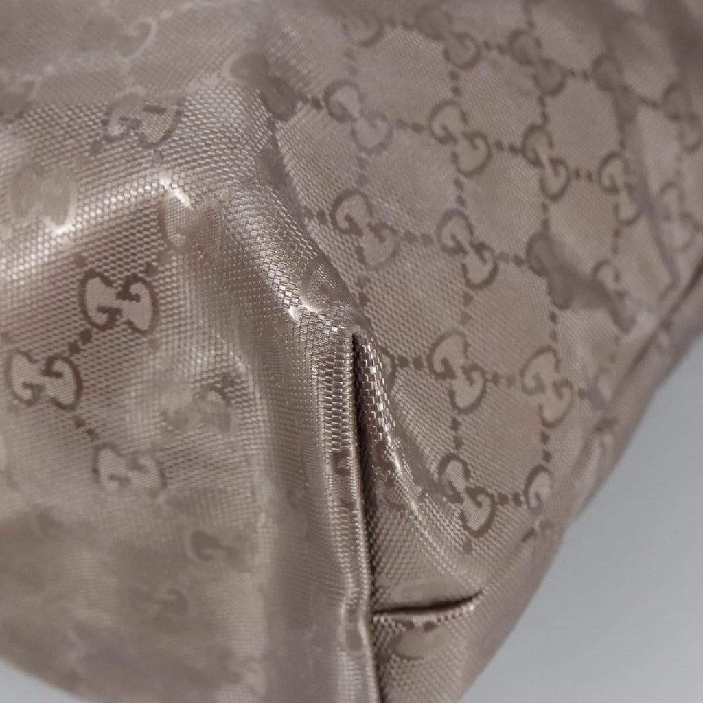 GUCCI GG Canvas Shoulder Bag Gray 327787 99346