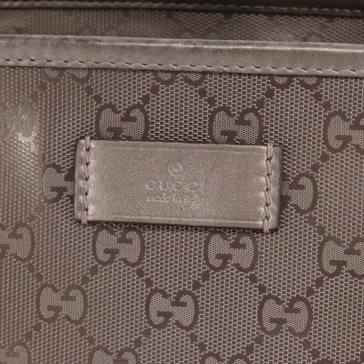 GUCCI GG Canvas Shoulder Bag Gray 327787 99346