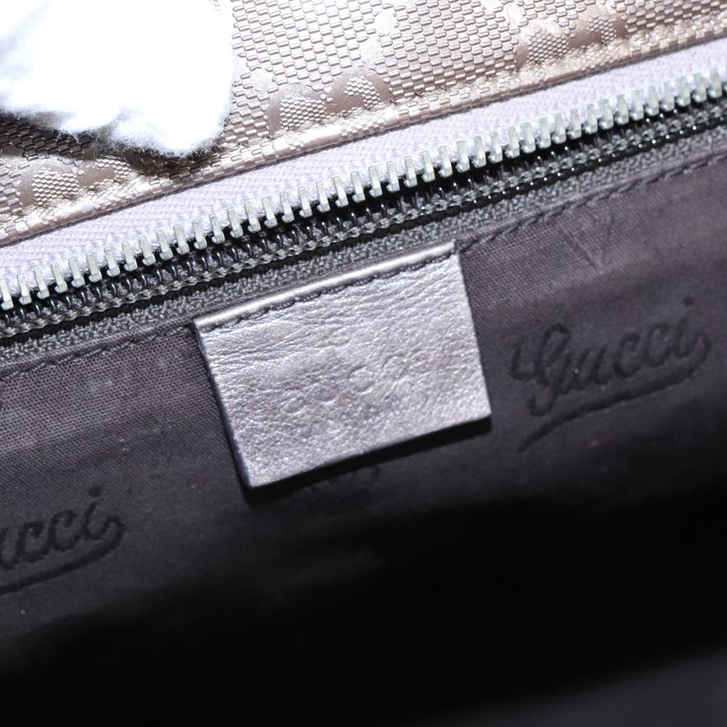 GUCCI GG Canvas Shoulder Bag Gray 327787 99346