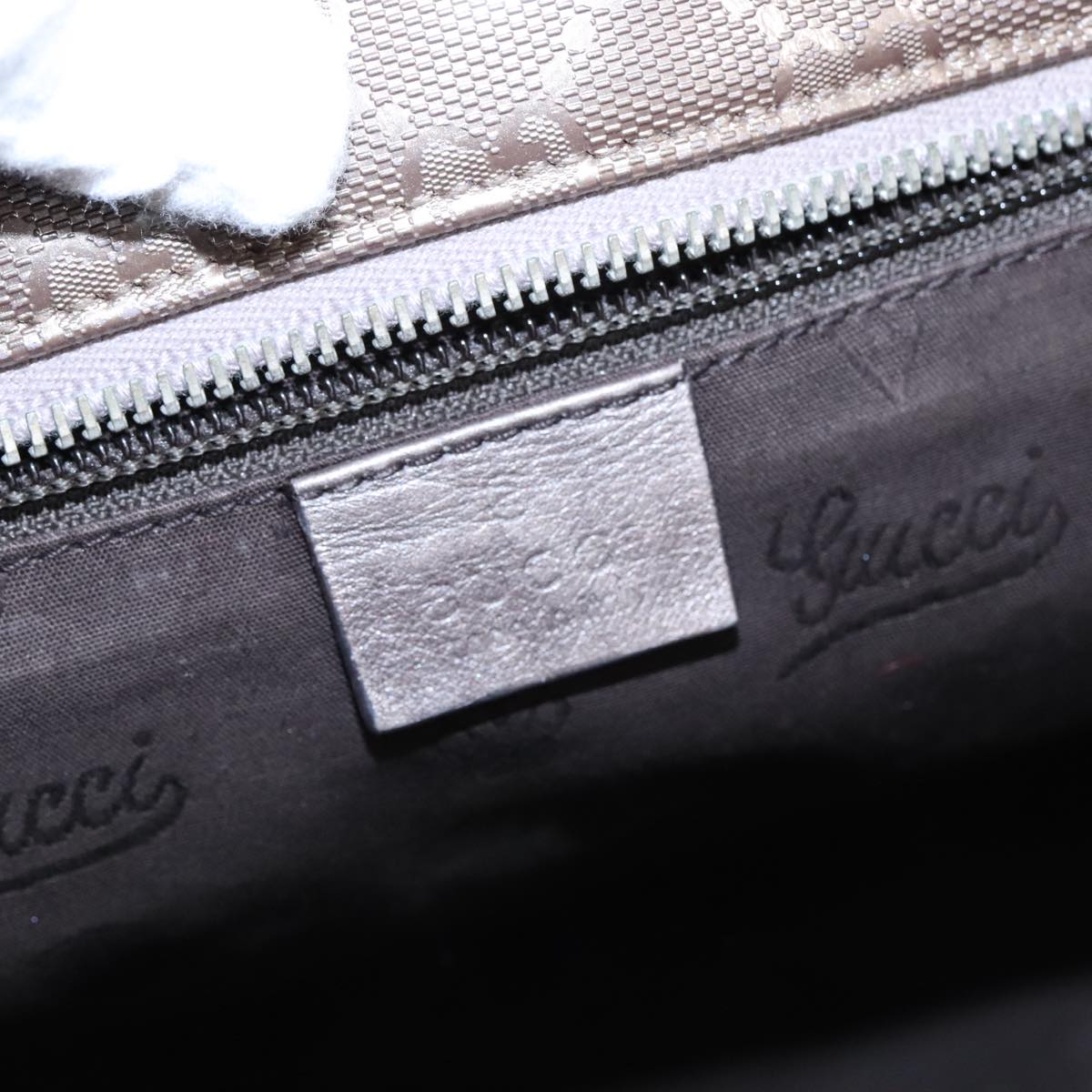 GUCCI GG Canvas Shoulder Bag Gray 327787 99346