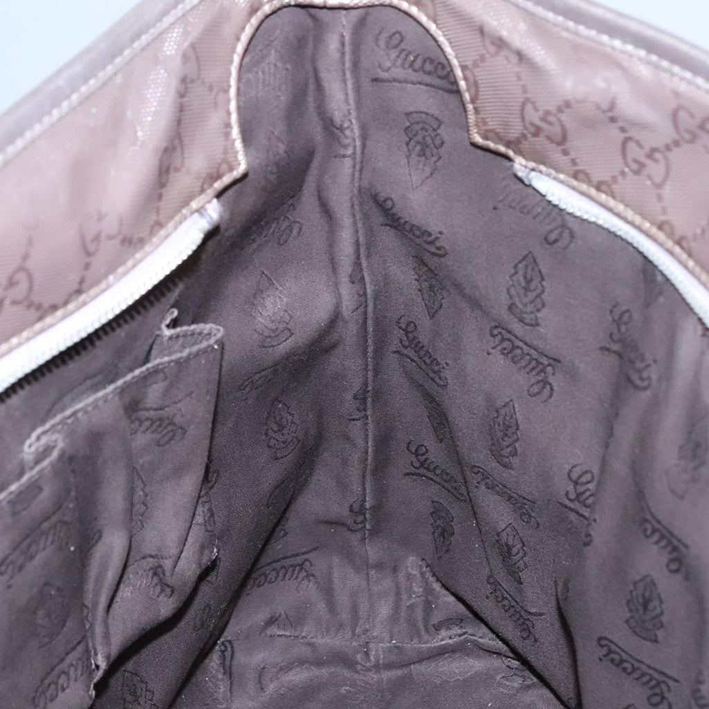 GUCCI GG Canvas Shoulder Bag Gray 327787 99346
