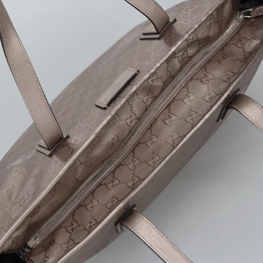 GUCCI GG Canvas Shoulder Bag Gray 327787 99346