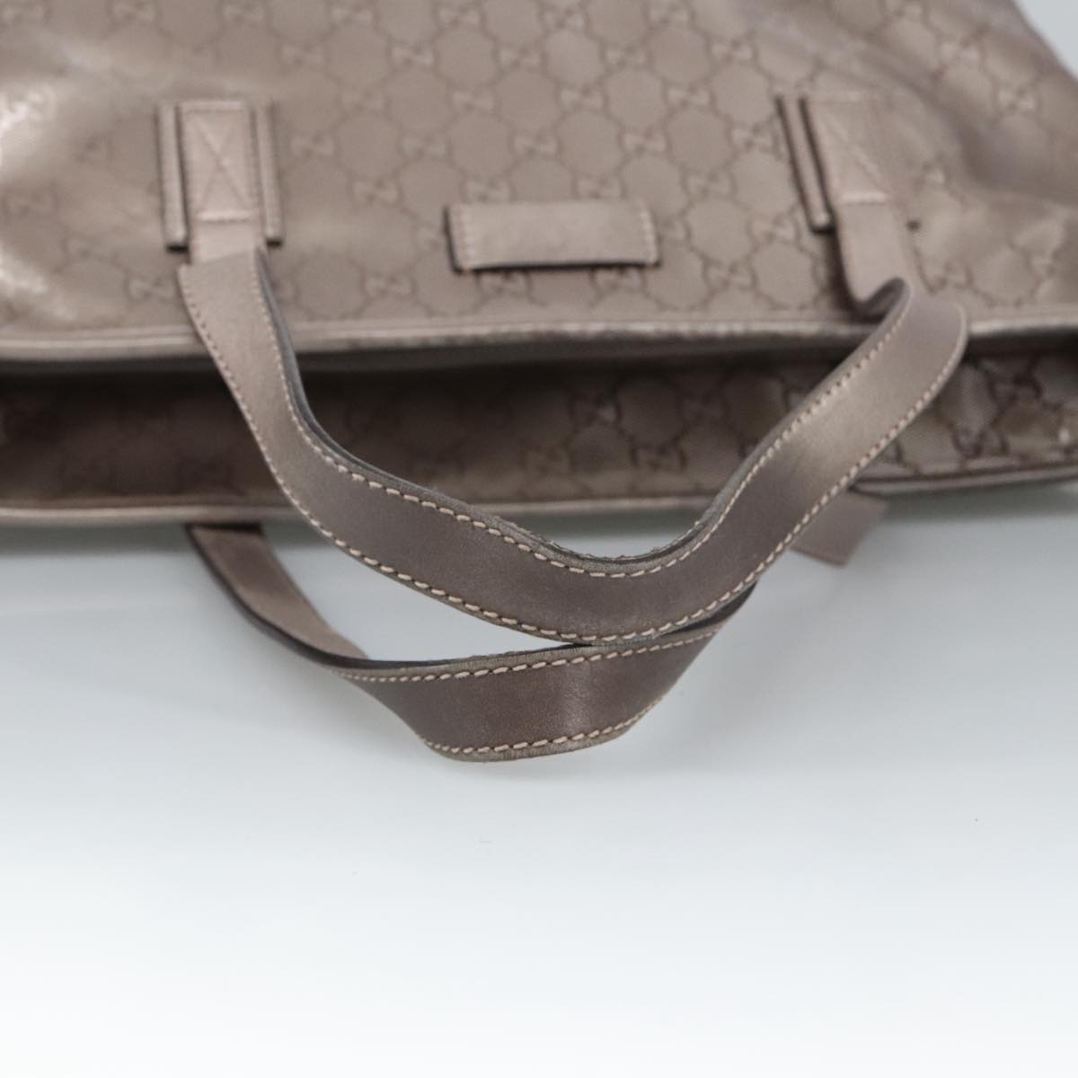 GUCCI GG Canvas Shoulder Bag Gray 327787 99346