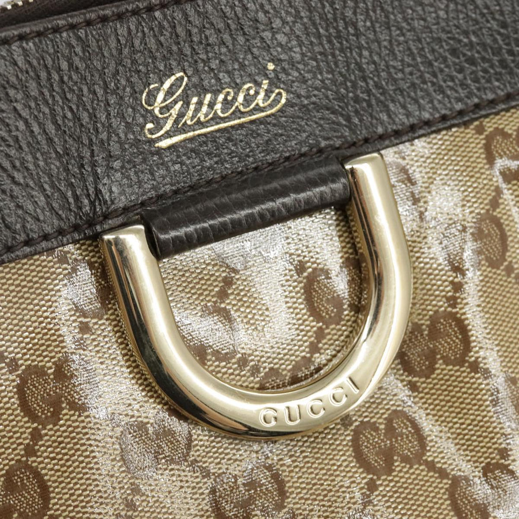 GUCCI GG Crystal Shoulder Bag Beige Gold 327787 99347