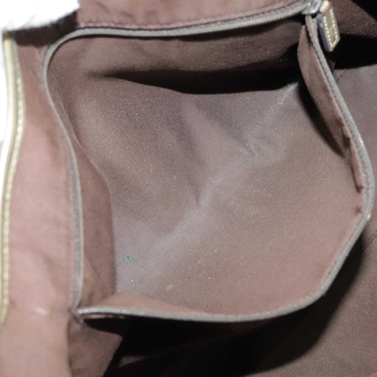 GUCCI GG Canvas Shoulder Bag Brown Gold 163805 99348