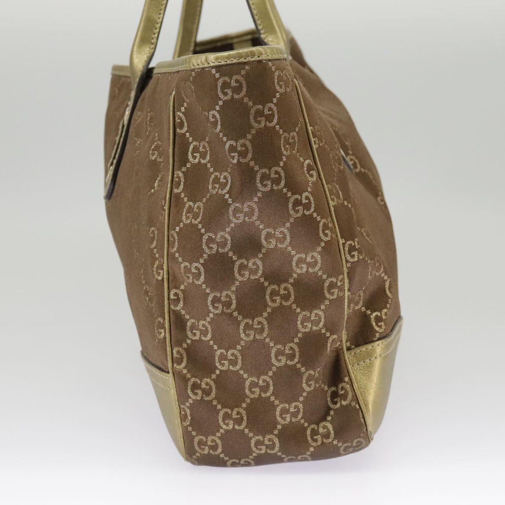GUCCI GG Canvas Shoulder Bag Brown Gold 163805 99348
