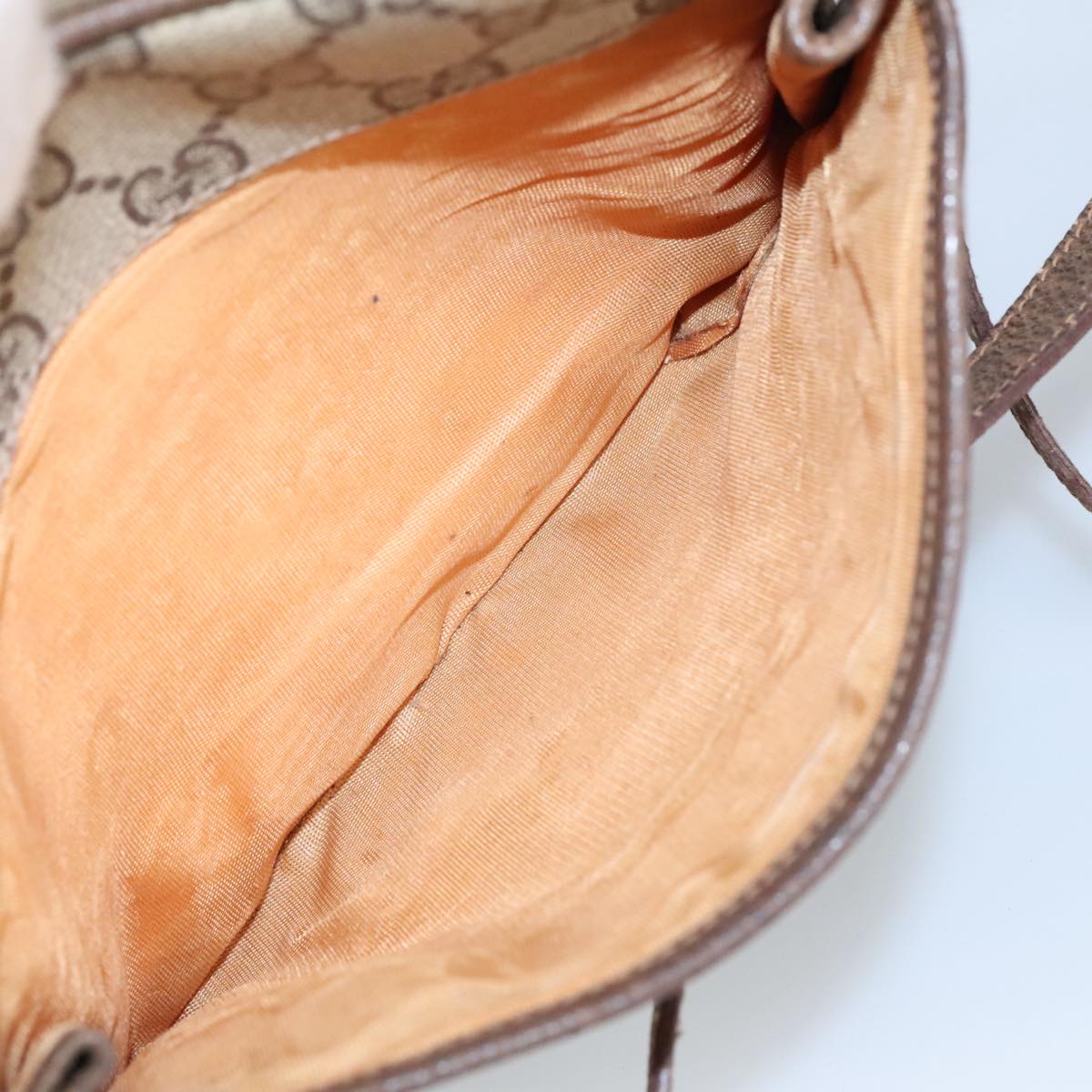 GUCCI GG Supreme Shoulder Bag PVC Beige 99351