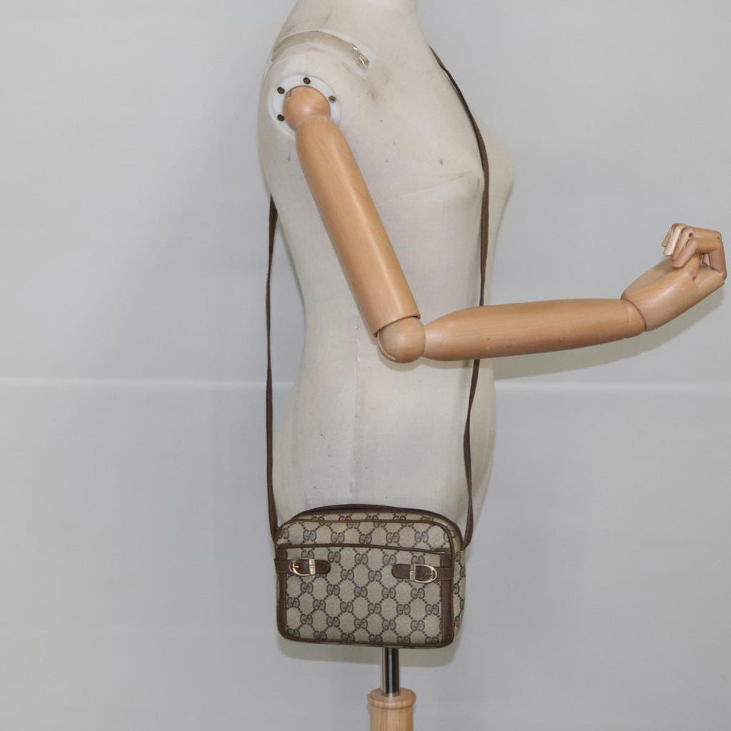 GUCCI GG Supreme Shoulder Bag PVC Beige 99351