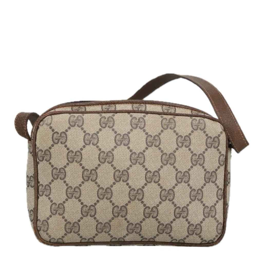 GUCCI GG Supreme Shoulder Bag PVC Beige 99351