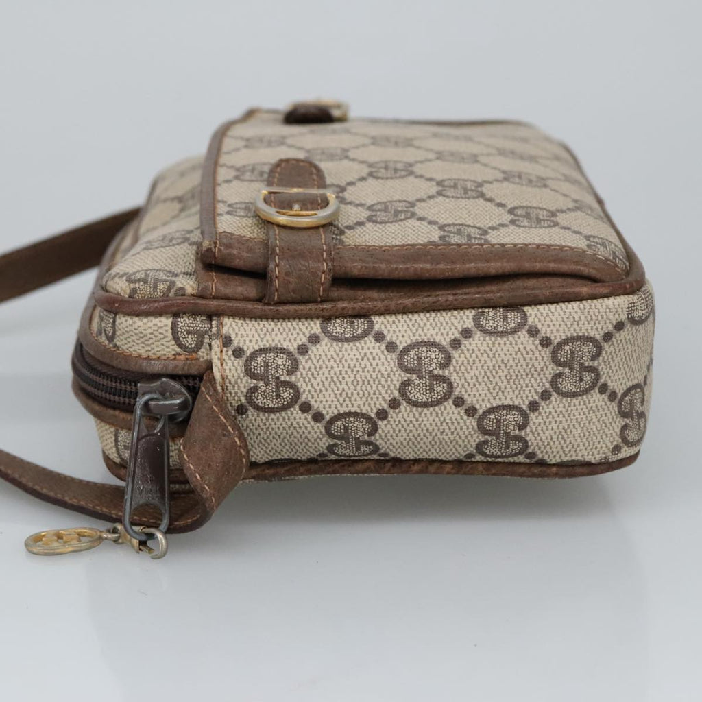 GUCCI GG Supreme Shoulder Bag PVC Beige 99351