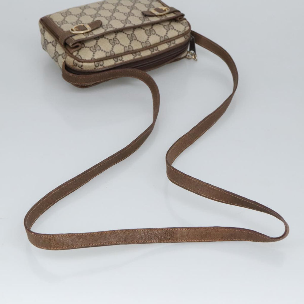 GUCCI GG Supreme Shoulder Bag PVC Beige 99351