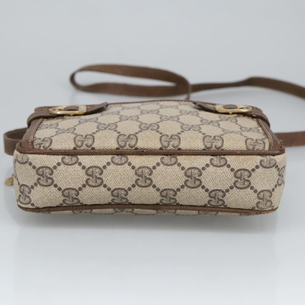 GUCCI GG Supreme Shoulder Bag PVC Beige 99351