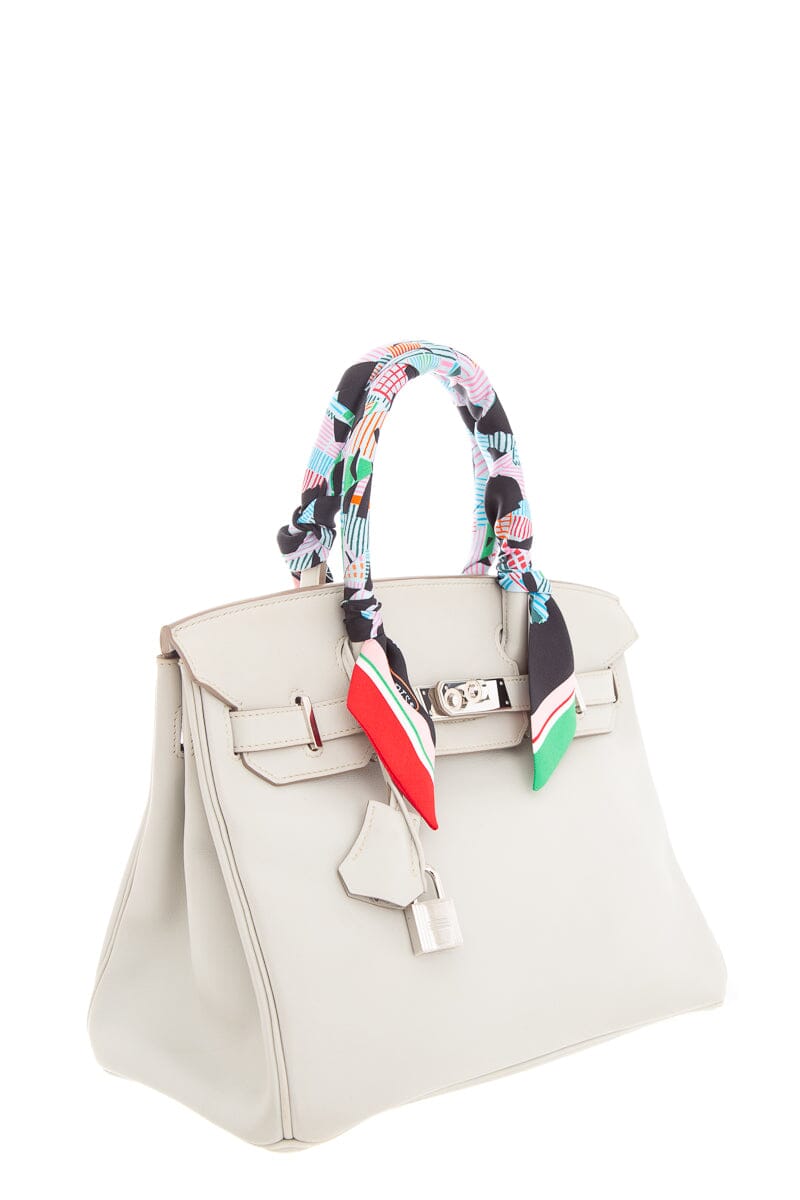 HermÃƒÆ’Ã‚Â¨s 2014 Square R Craie Swift 30 cm Birkin W/ Palladium HW