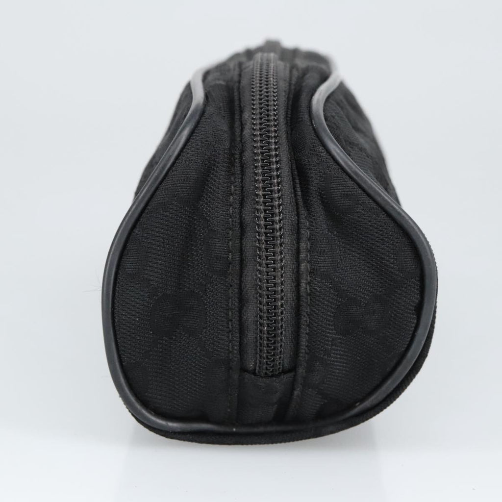GUCCI GG Canvas Pouch Black Silver 137377 99356
