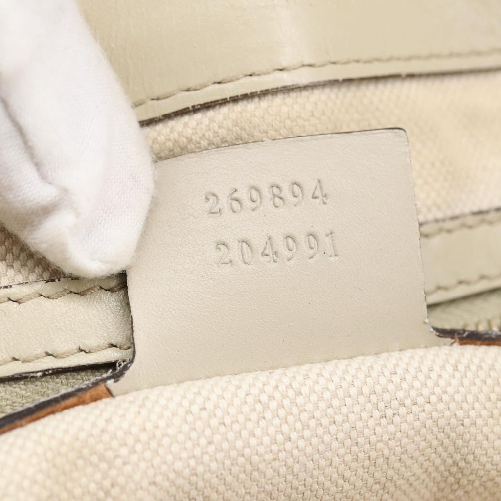 GUCCI GG Canvas Web Sherry Line Hand Bag 2way Beige Red 269894 99406