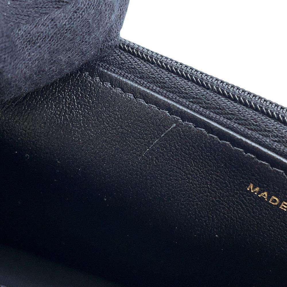 CHANEL Matelasse Classic Chain Wallet Icon BlackAP0250 Lambskin