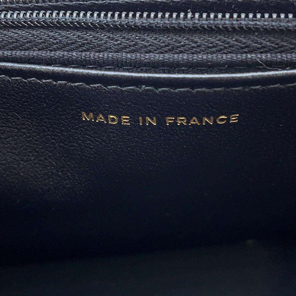 CHANEL Matelasse Classic Chain Wallet Icon BlackAP0250 Lambskin
