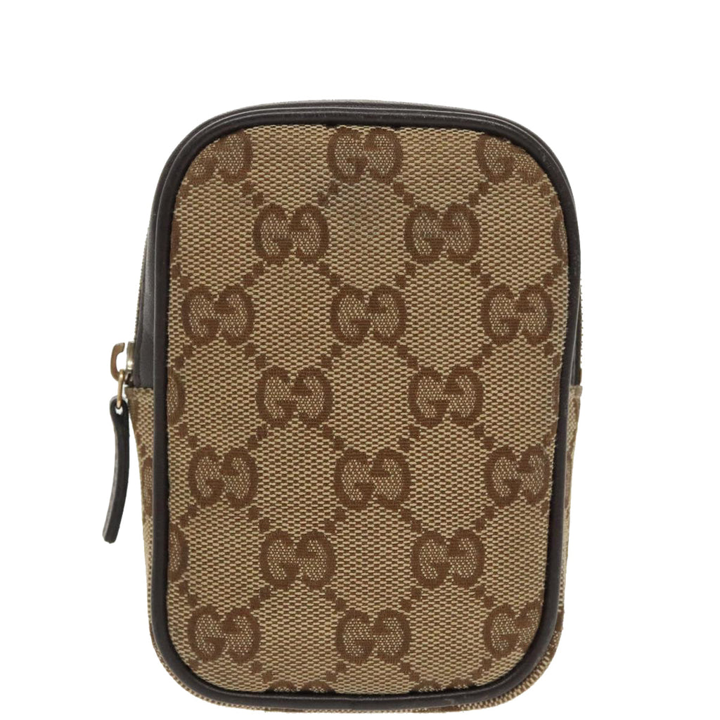 GUCCI GG Canvas Pouch Beige 115249 99414