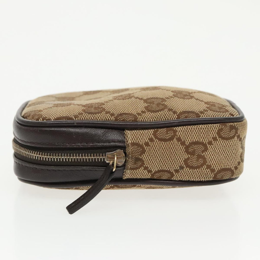 GUCCI GG Canvas Pouch Beige 115249 99414