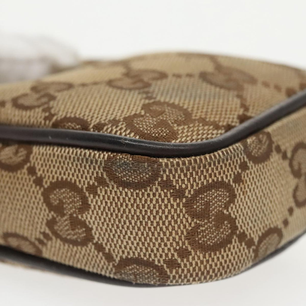 GUCCI GG Canvas Pouch Beige 115249 99414