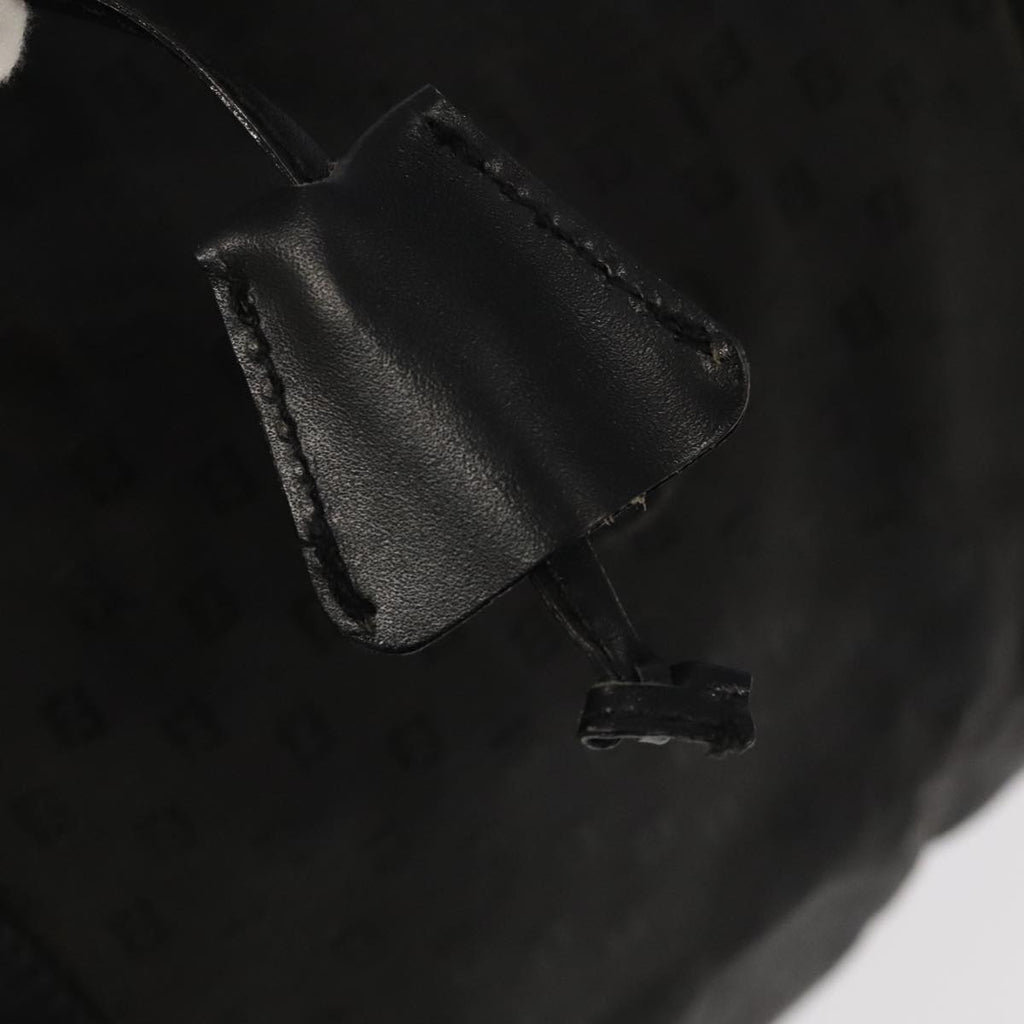 FENDI Zucchino Canvas Boston Bag Coated Canvas 2way Black 99424