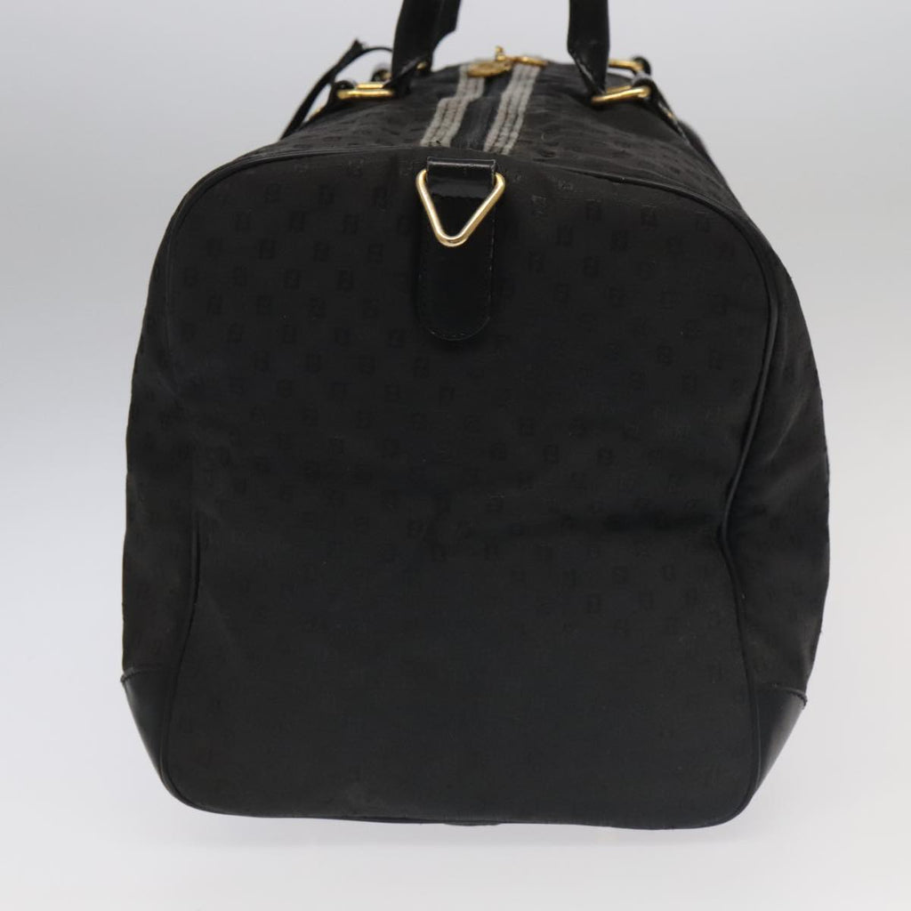 FENDI Zucchino Canvas Boston Bag Coated Canvas 2way Black 99424