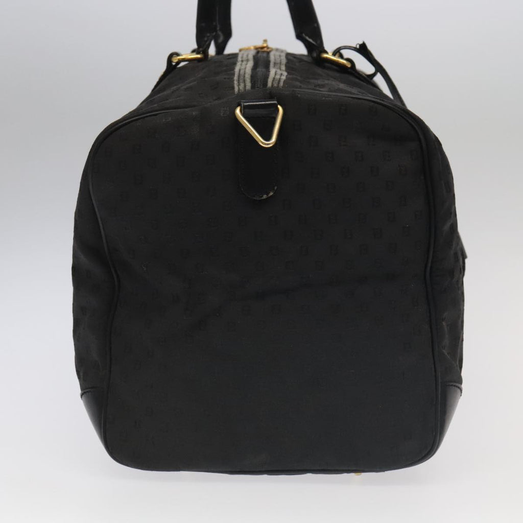 FENDI Zucchino Canvas Boston Bag Coated Canvas 2way Black 99424