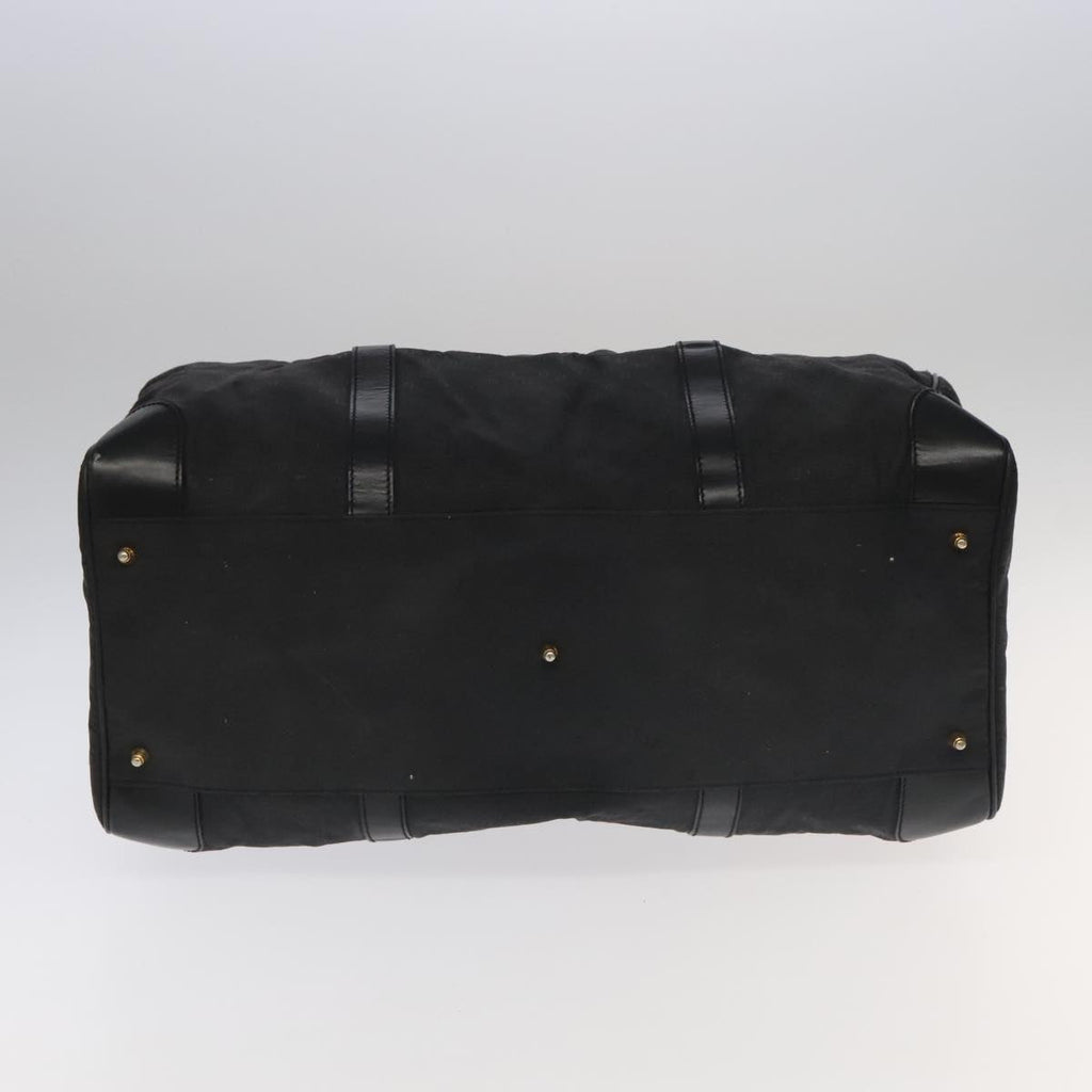 FENDI Zucchino Canvas Boston Bag Coated Canvas 2way Black 99424