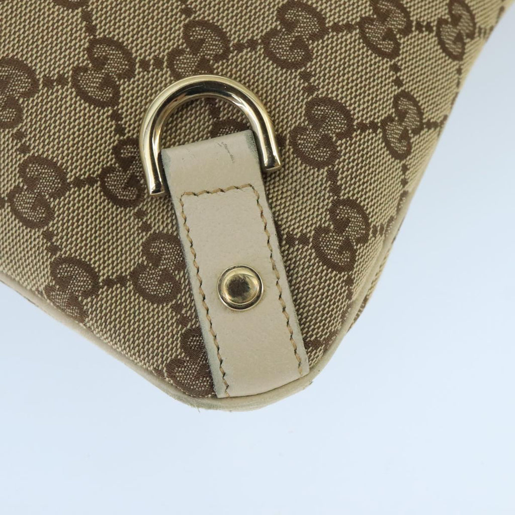 GUCCI GG Canvas Shoulder Bag Beige Gold 131326 99430