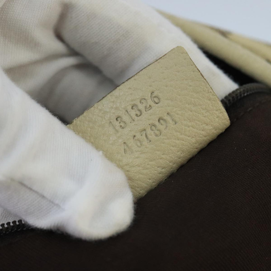 GUCCI GG Canvas Shoulder Bag Beige Gold 131326 99430