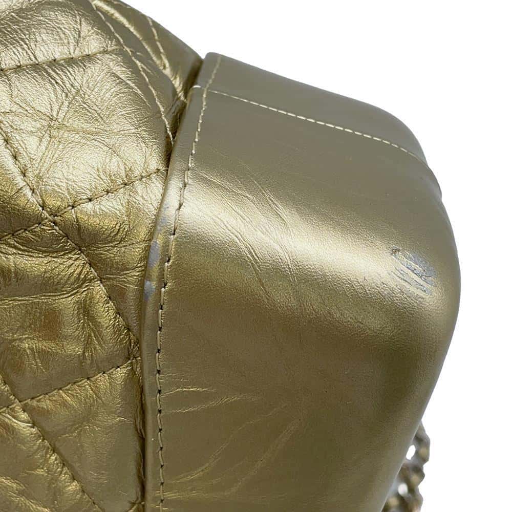 CHANEL Gabrielle de CHANEL Backpack GoldA94485 Leather Size Small