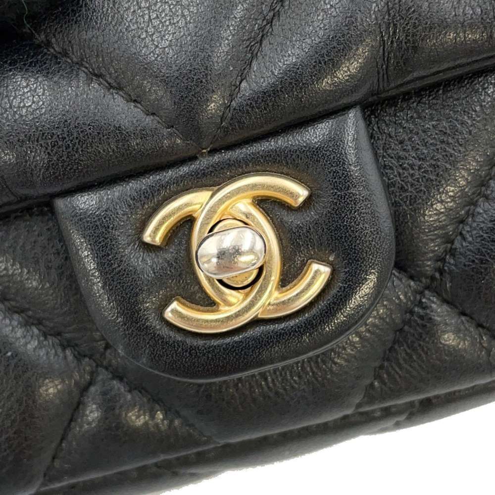 CHANEL Matelasse Chain wallet BlackAP2271 Lambskin