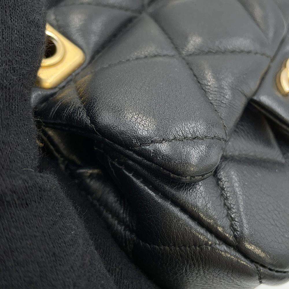 CHANEL Matelasse Chain wallet BlackAP2271 Lambskin