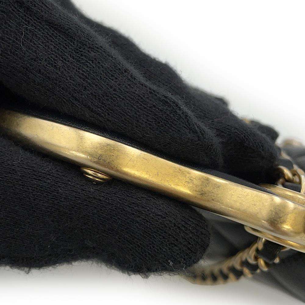 CHANEL Matelasse Chain wallet BlackAP2271 Lambskin