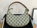 GLAMI Ava Bag In Triomphe Canvas Green For Women 9in/23cm